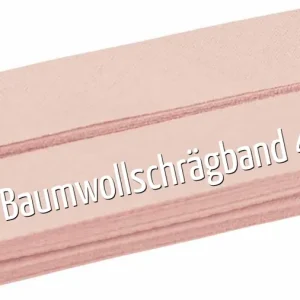 5m Schrägband aus Baumwolle apricot rosa - Baumwollschrägband 40/20/10 Markenware