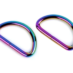 Jetzt Zugreifen Metall D Ring 30mm rainbow – D-Ring für Taschen & Gurtbänder 3cm