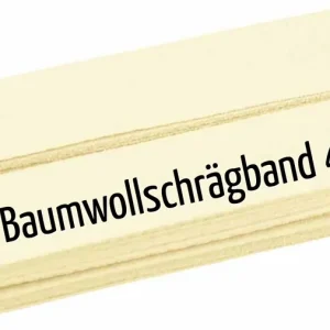 5m Schrägband aus Baumwolle elfenbein - Baumwollschrägband 40/20/10 Heißes Angebot