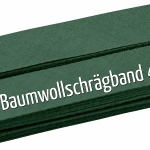 5m Schrägband aus Baumwolle tannengrün - Baumwollschrägband 40/20/10 Top-Angebot