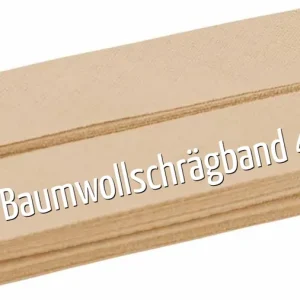 5m Schrägband aus Baumwolle sand beige - Baumwollschrägband 40/20/10 Beliebt