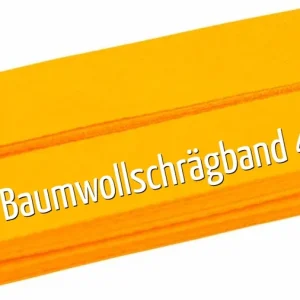 5m Schrägband aus Baumwolle orange gelb - Baumwollschrägband 40/20/10 Jetzt Bestellen