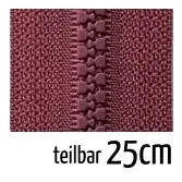 Markenprodukt Reißverschluss Profil 5mm rotbraun teilbar 25cm lang für Jacken und Westen