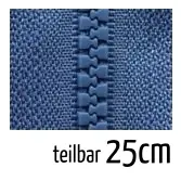 Garantierte Lieferung Reißverschluss Profil 5mm denim blau teilbar 25cm lang für Jacken und Westen