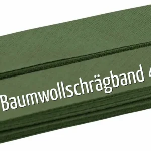 Bestseller 5m Schrägband aus Baumwolle olivgrün - Baumwollschrägband 40/20/10