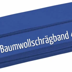 5m Schrägband aus Baumwolle blau - Baumwollschrägband 40/20/10 Premium