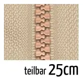 Reißverschluss Profil 5mm beige kupfer teilbar 25cm lang für Jacken und Westen Jetzt Bestellen