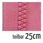 Reißverschluss Profil 5mm rose teilbar 25cm lang für Jacken und Westen Nur Heute