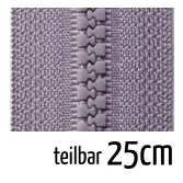 Gleich Bestellen Reißverschluss Profil 5mm grau teilbar 25cm lang für Jacken und Westen