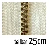 Reißverschluss Profil 5mm beige gold teilbar 25cm lang für Jacken und Westen Meistverkauft