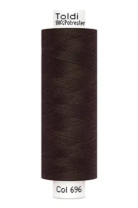 großes Rolle Nähgarn dunkelbraun Fb. 696 – 500m Gütermann Allesnäher – Toldi Nähseide Großhandel