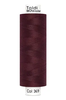 großes Rolle Nähgarn bordaux rotbraun Fb. 369 – 500m Gütermann Allesnäher – Toldi Nähseide Neue Kollektion
