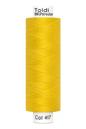 Top-Angebot großes Rolle Nähgarn gelb Fb. 417 – 500m Gütermann Allesnäher – Toldi Nähseide