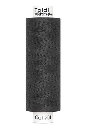 Mega-Angebot großes Rolle Nähgarn dunkelgrau Fb. 701 – 500m Gütermann Allesnäher – Toldi Nähseide