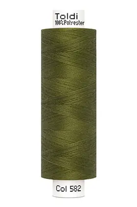 großes Rolle Nähgarn oliv grün Fb. 582 – 500m Gütermann Allesnäher – Toldi Nähseide Geld-Zurück-Garantie