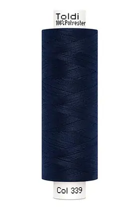 Gratis Versand großes Rolle Nähgarn navy blau Fb. 339 – 500m Gütermann Allesnäher – Toldi Nähseide