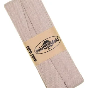 Kracherpreis 3m Elastisches Schrägband aus Jersey beige - Jerseyschrägband 40/20/10