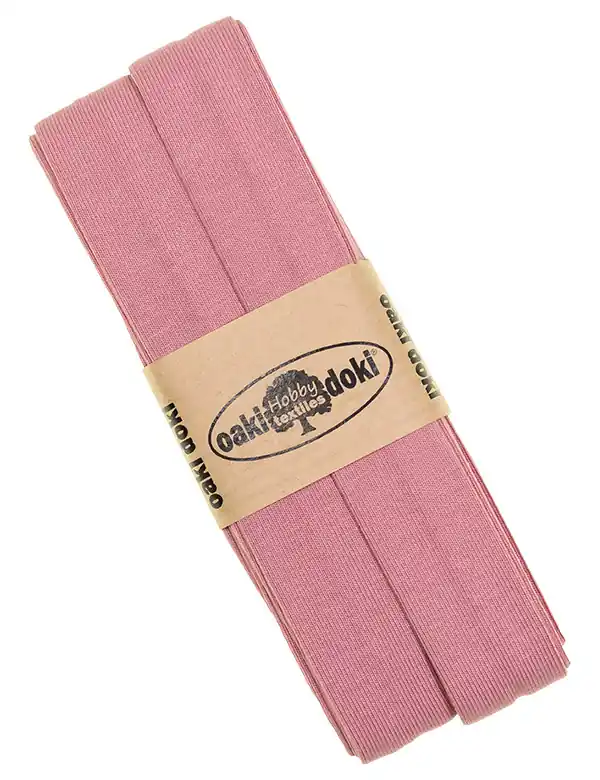 Sonderaktion 3m Elastisches Schrägband aus Jersey altrosa – Jerseyschrägband 40/20/10