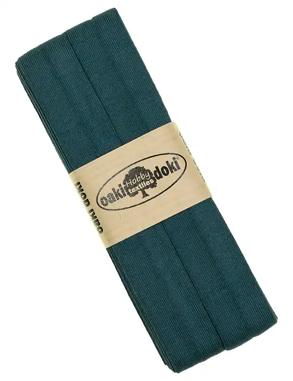 3m Elastisches Schrägband aus Jersey petrol – Jerseyschrägband 40/20/10 Kostenfreie Lieferung