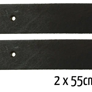 Taschengriff 2er Set aus Echtleder in dunkelbraun – 2 kurze Taschenhenkel je 55cm zum Nieten Schraub Neu Im Sortiment