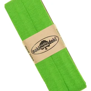3m Elastisches Schrägband aus Jersey apfel grün - Jerseyschrägband 40/20/10 Ausverkauf