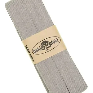 Top-Angebot 3m Elastisches Schrägband aus Jersey hellgrau - Jerseyschrägband 40/20/10
