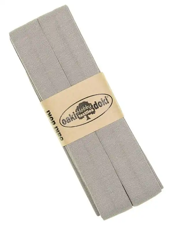 Top-Angebot 3m Elastisches Schrägband aus Jersey hellgrau – Jerseyschrägband 40/20/10