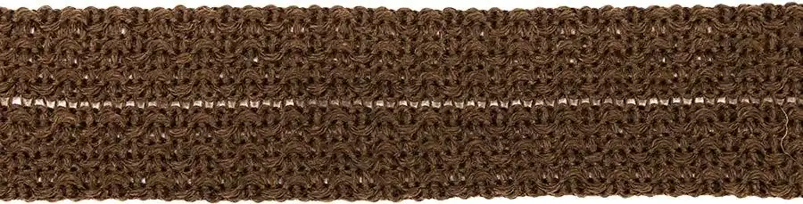 Hochwertig Breite Wolltresse zum Einfassen in schoko braun – Tresse Einfassband