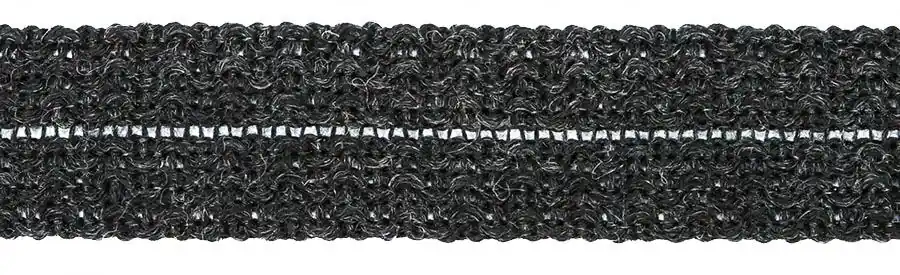Rabatt Breite Wolltresse zum Einfassen in anthrazit dunkelgrau – Tresse Einfassband