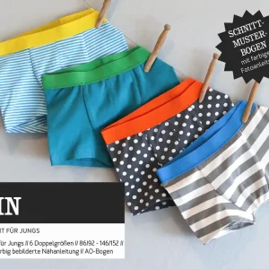 Exklusiv Schnittmuster Kids JOHN • Bequeme Pants für Jungen von Studio Schnittreif • Gr. 86/92-146/152