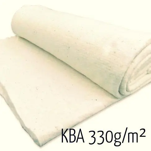 Neu dickes Volumenvlies aus 100% Bio Baumwolle (kbA) – 330g/m² Baumwollvlies