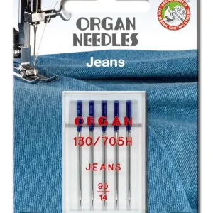 ORGAN ECO Nähmaschinen Nadeln – Jeans 90/14– für Denim, Kunstleder, Canvas Kostenloser Rückversand