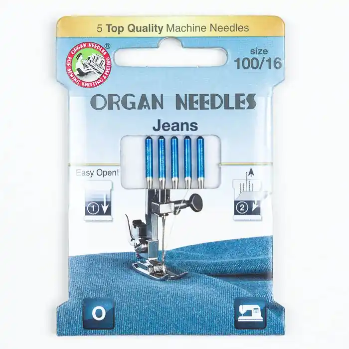 ORGAN ECO Nähmaschinen Nadeln – Jeans 100/16 – für Denim, Kunstleder, Canvas Großhandel