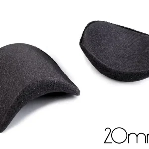 Meistverkauft 1 Paar Schulterpolster 20mm schwarz - für Kleider Blusen Jacken und Mäntel