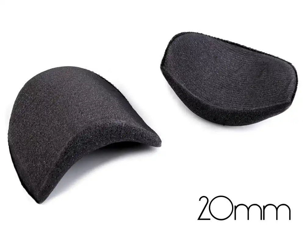 Meistverkauft 1 Paar Schulterpolster 20mm schwarz – für Kleider Blusen Jacken und Mäntel
