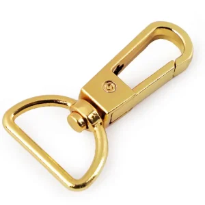 Finale Aktion Metall Karabiner 20mm gold für Taschen & Gurtbänder 2cm mit drehbarem Gelenk