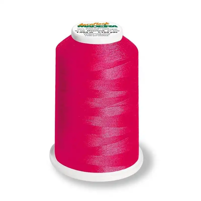 Rabatt Aeroflock 100 neon pink – 1000m Bauschgarn von Madeira – Overlock Garn