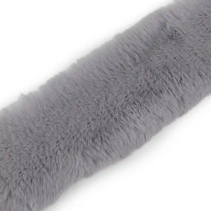 Sonderaktion Fellbesatz grau 100cm lang für Kragen und Kapuzen aus Kunstfell