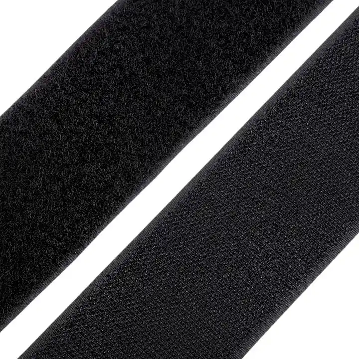Klettband schwarz 5cm breit – Klett und Flausch – Hook and Loop Tape black Garantierte Lieferung