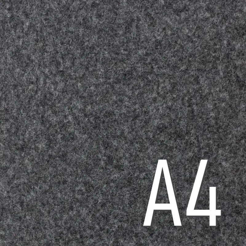 Filz BASTIAN 3mm dick – Taschenfilz dunkles grau meliert A4 Zuschnitt Beliebt
