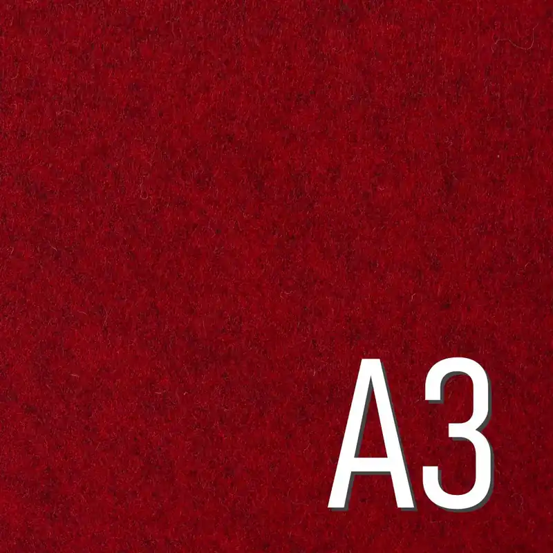 Neu Filz BASTIAN 3mm dick – Taschenfilz rot meliert A3 Zuschnitt