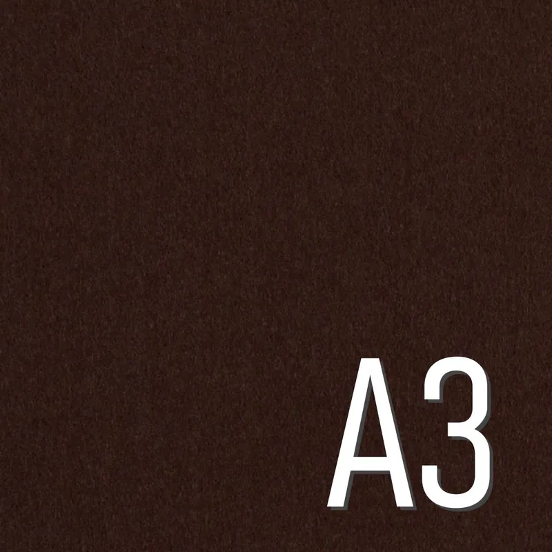 Limited Edition Filz BASTIAN 3mm dick – Taschenfilz braun A3 Zuschnitt