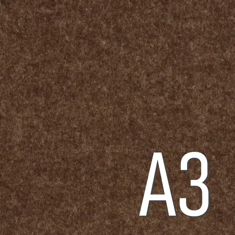 Filz BASTIAN 3mm dick – Taschenfilz braun meliert A3 Zuschnitt Top-Qualität
