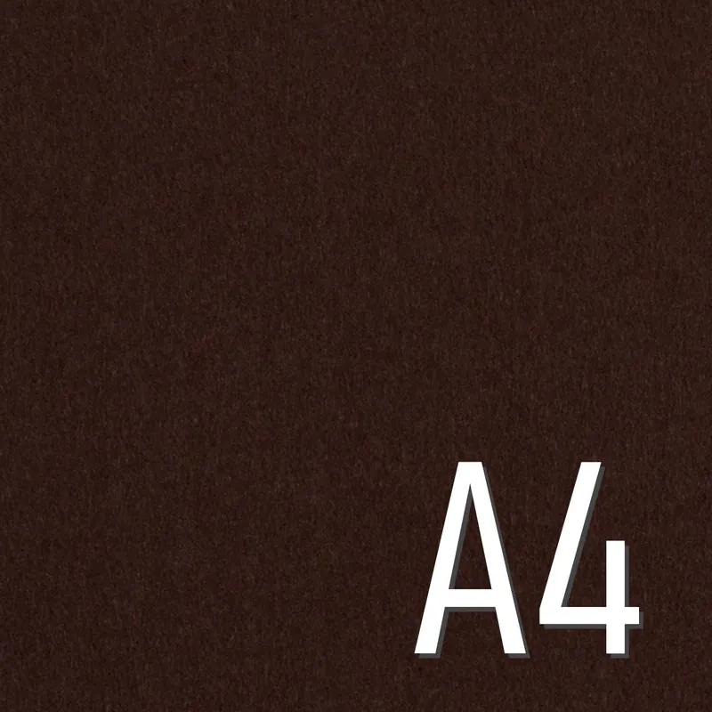 Filz BASTIAN 3mm dick – Taschenfilz braun A4 Zuschnitt Bestseller