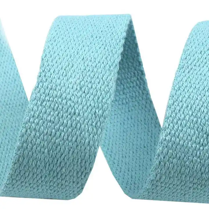 Solange Der Vorrat Reicht Gurtband aus Baumwolle 3cm breit hellblau türkis – Taschengurt Gürtelband