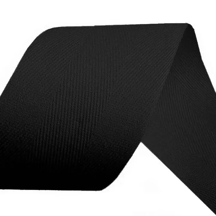 Hochwertig Köperband schwarz 4cm breit Fischgrät – Nahtband Einfassband Saumband Gurtband