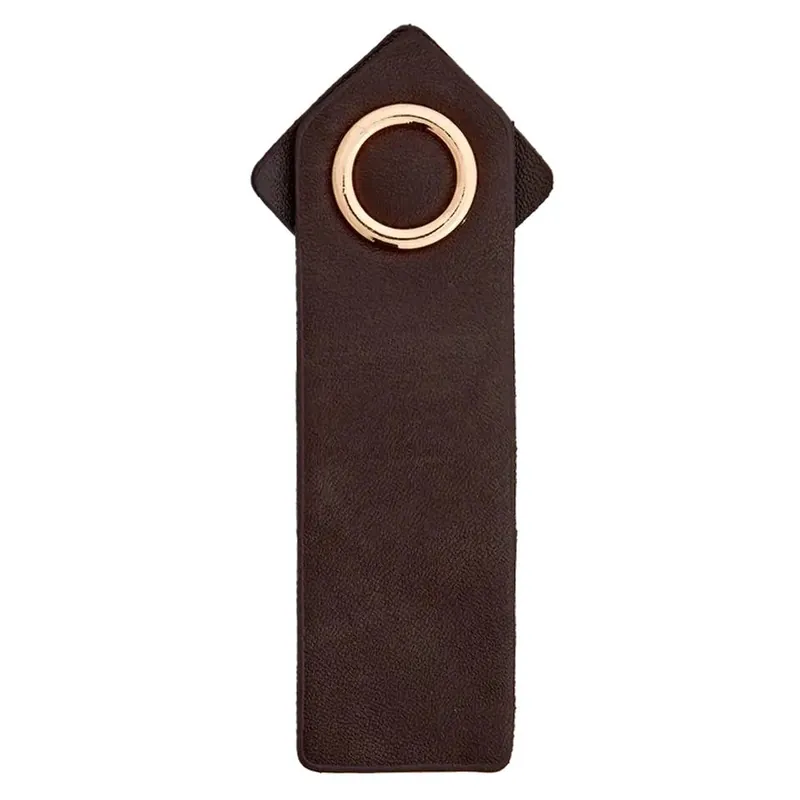 Kunstleder Verschluss mit Druckknopf braun gold – Schließe für Mantel Tasche & Tuch Angebot