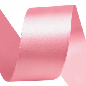 Saisonangebot Satinband 4cm breit hell rosa - breites Zierband Geschenkband Schleifenband