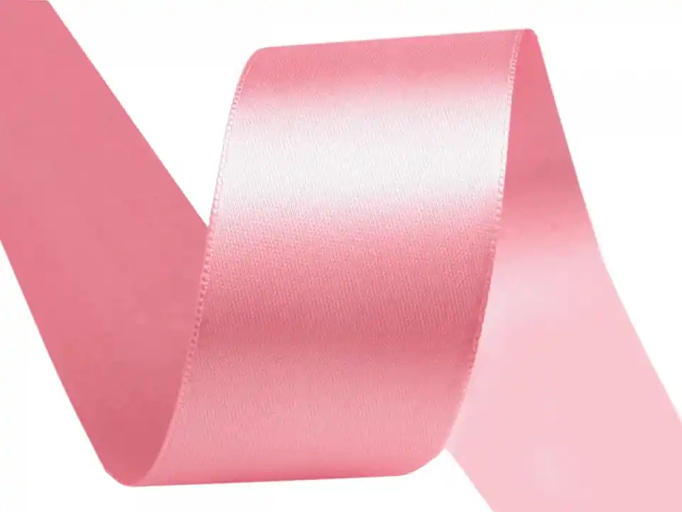Saisonangebot Satinband 4cm breit hell rosa – breites Zierband Geschenkband Schleifenband