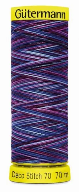 Deco Stitch 70 Multicolor Fb. 9944 – 70m Nähgarn von Gütermann – bunte Nähseide Heißes Angebot